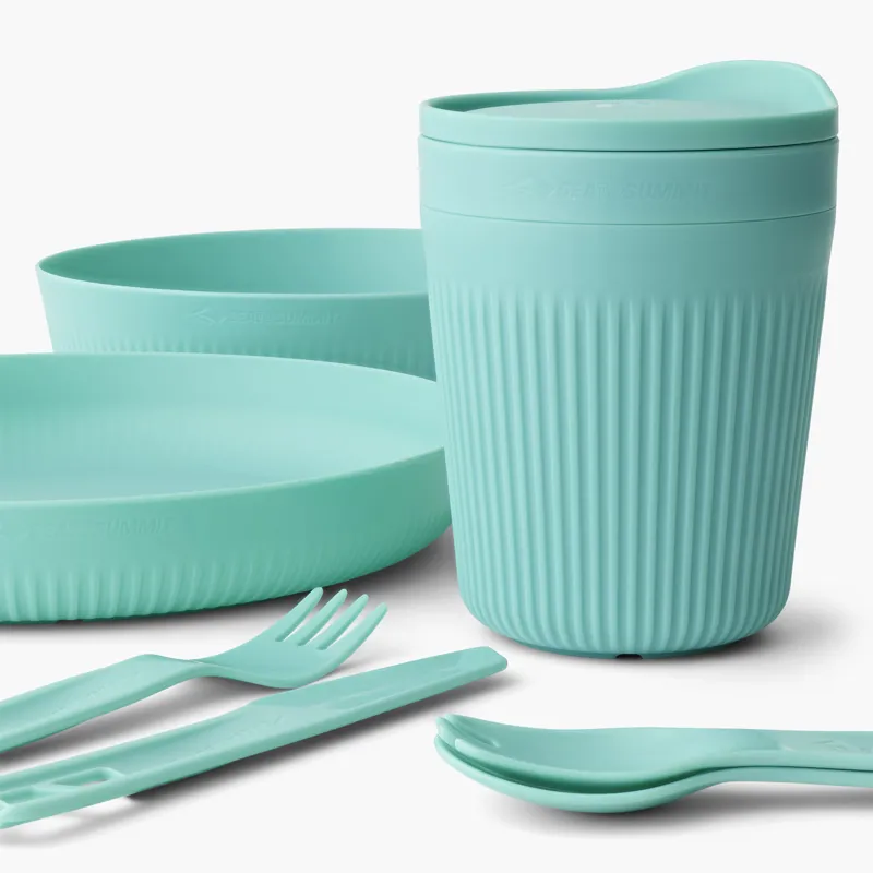 Sea To Summit Passage Dinnerware Set - 1P - 7 Piece - Aqua Sea-1